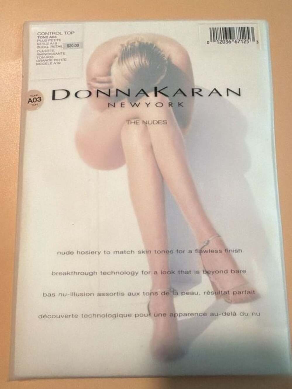 Donna Karan The Nudes Control Top Plus Petite Size A03 Tights